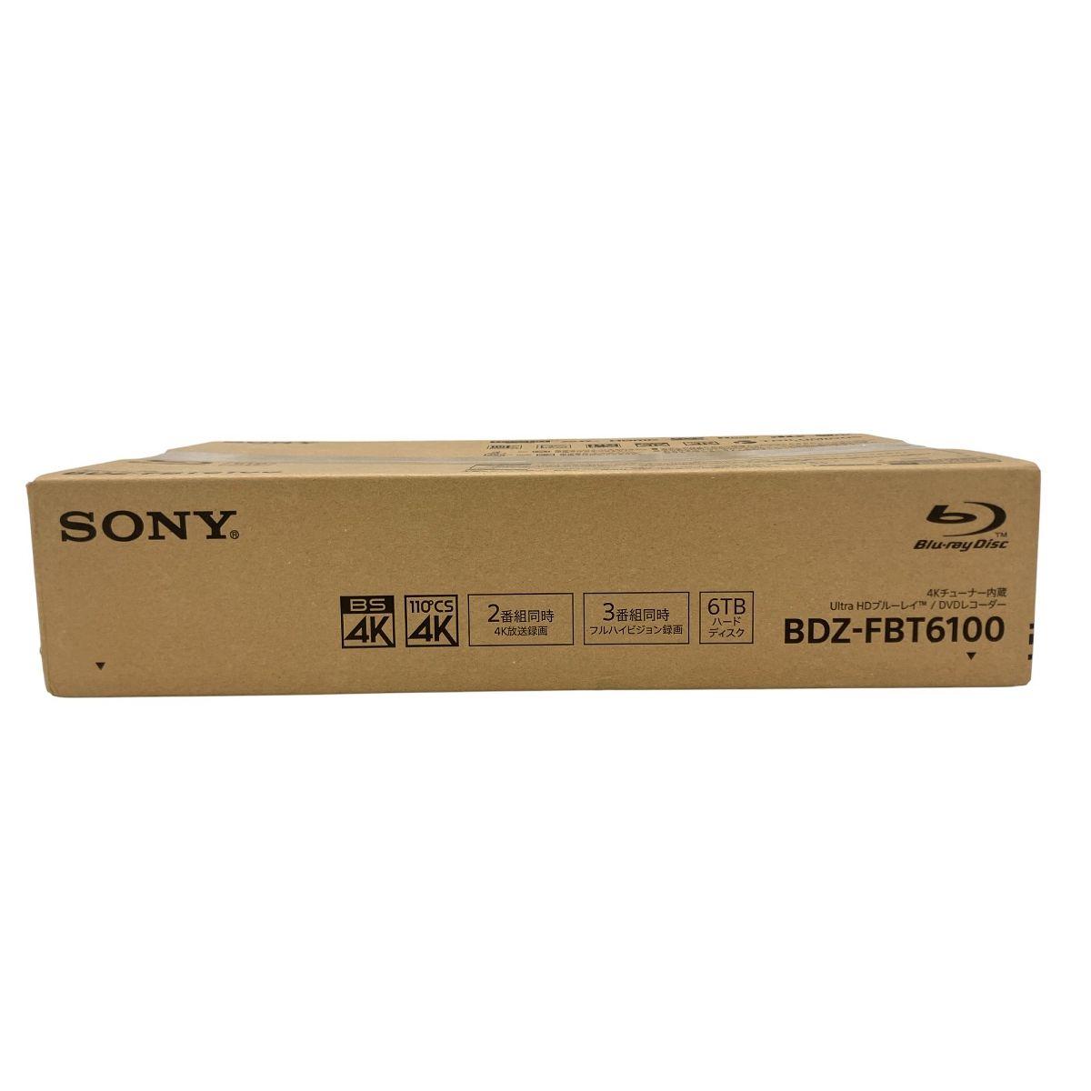 SONY BDZ-FBT6100 6TB DVD Blu-ray レコーダー 4K 2番組 フルハイビジョン3番組 同時録画 ソニー ブルーレイ 家電 W10438668