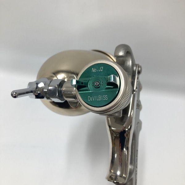 DEVILBISS デビルビス エアースプレーガン Jupiter ジュピター No.J2 エア圧力計 フリーアングルカップ付 ハンドスプレーガン ≡DT6717