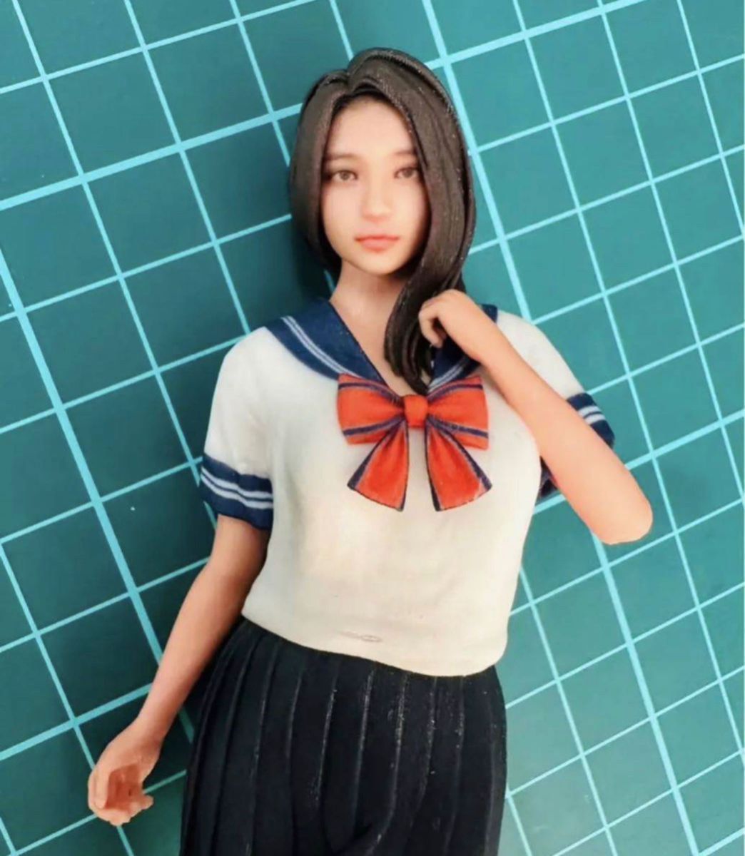 1/12 JK5 女子高生 フィギュア リアルフィギュア ミニチュアイメージ ３D 完成品 1/64より大 ミニカーに ジオラマに ミニチュアイメージ  - メルカリ