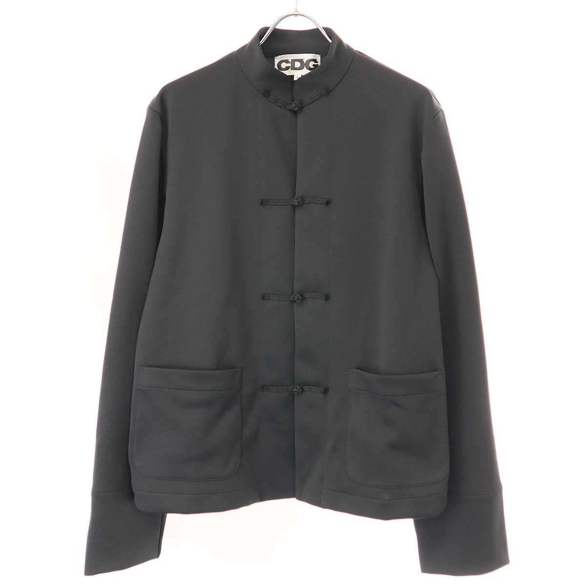 CDGポリエステルジャージーチャイナジャケットXL CDG by COMME des GARCONS シーディージーバイコムデギャルソン