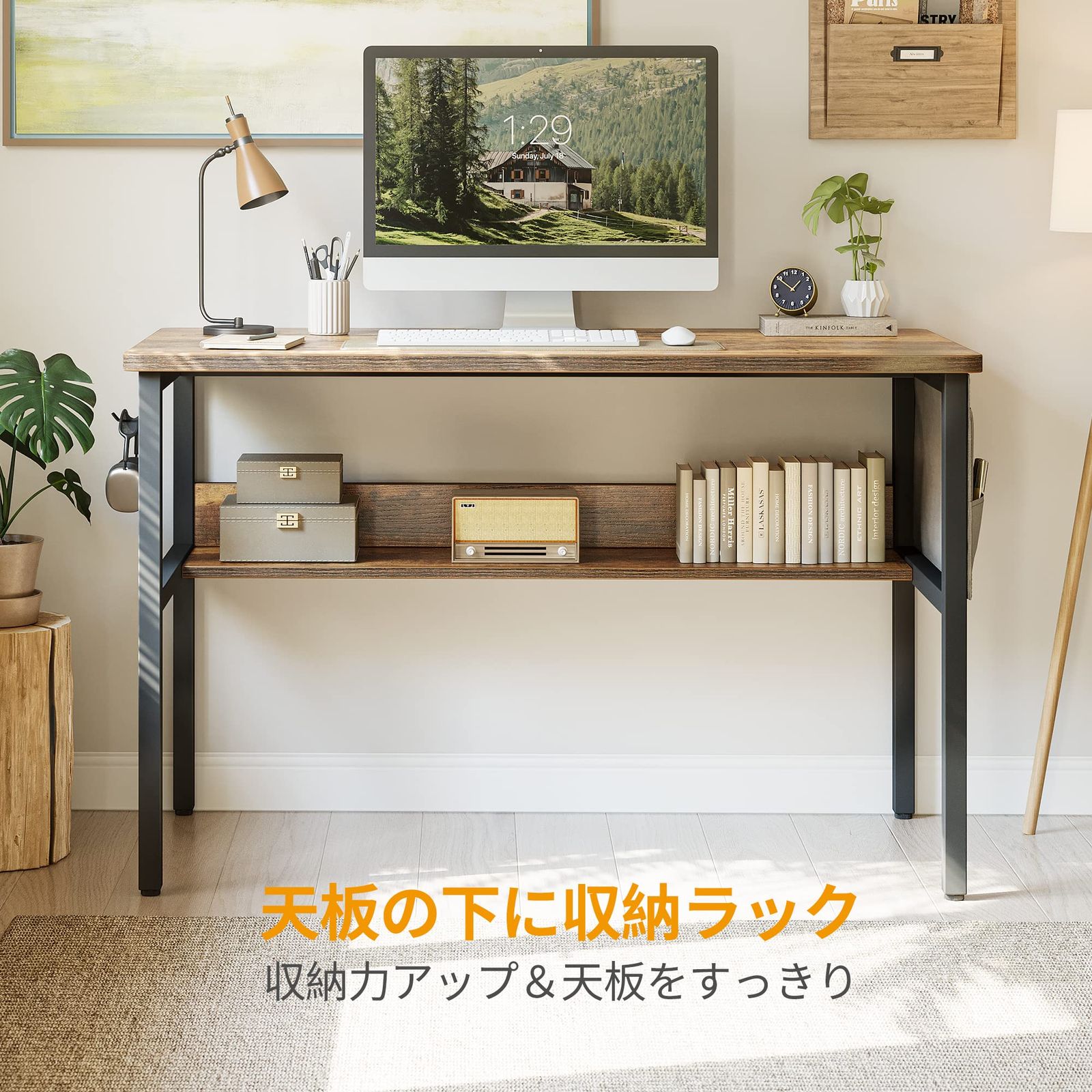 トップ 【迅速発送】CubiCubi デスク 机 幅80cm*奥行き40cm パソコン