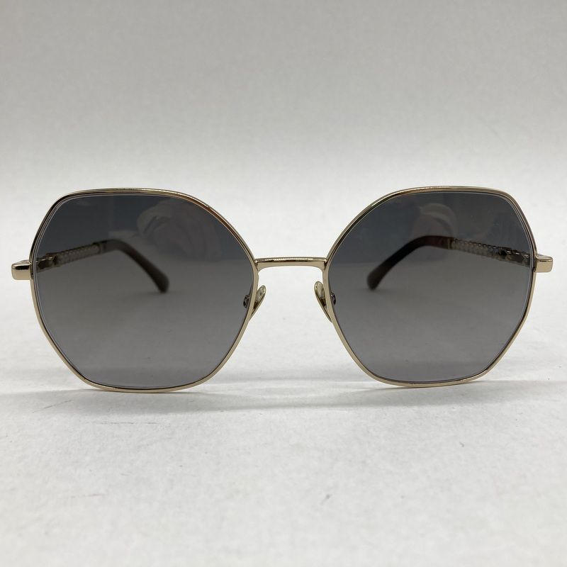 CHANEL シャネル サングラス 4281-Q-H き 多角形 紫外線対策 ドライブ デイリー アイウェア 56□17 140 ブラック 服飾小物 B15017◆