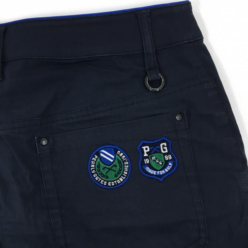 パーリーゲイツ スカート ネイビー チェック地模様 30周年 レディース