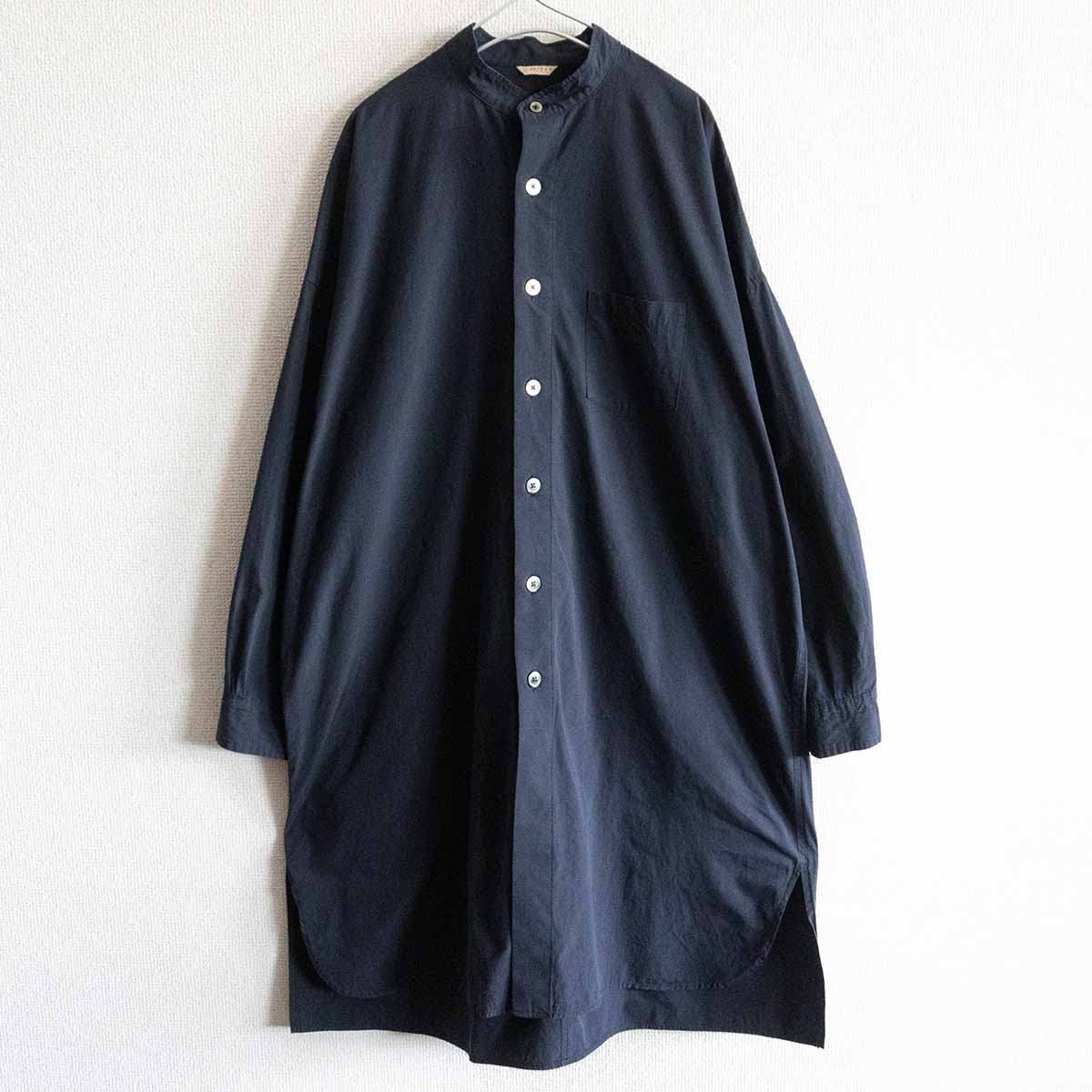 美品】ARTSu0026SCIENCE 【band collar shirt dress】 ネイビー バンドカラー シャツ ドレス ワンピース 2405256  - メルカリ