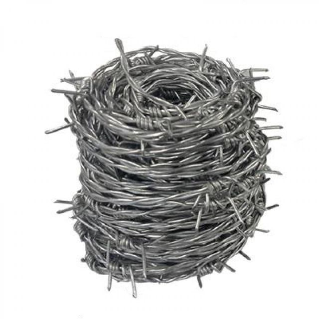 シンセイ 有刺鉄線 14 X 200m メッキ 侵入防止 鉄線 動物 防獣