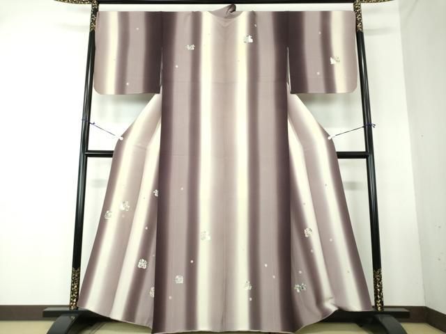 平和屋着物○訪問着 総刺繍 花兎 暈し染め 金糸 正絹 逸品 DAAS3266ps