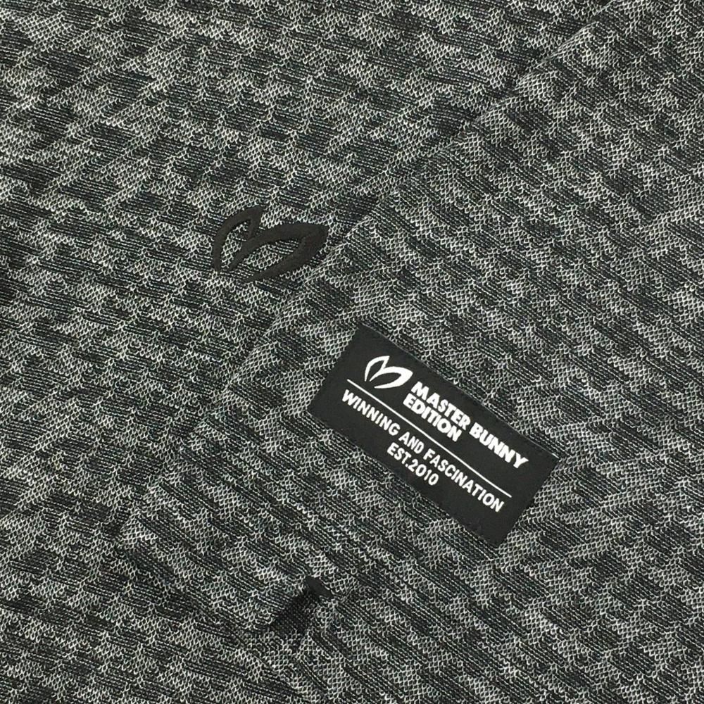 MASTER BUNNY EDITION - マスターバニー 半袖ポロシャツ グレー サッカー生地風  メンズ 4(M) ゴルフウェア MASTER BUNNY EDITION MASTER BUNNY EDITION 【PREMIUM SALE 30%OFF】マスターバニーby