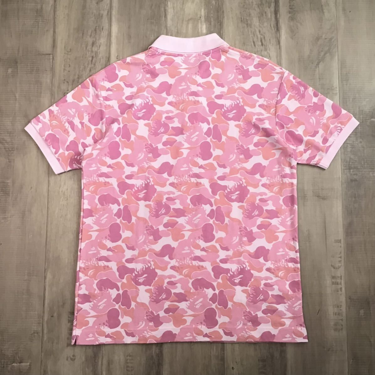 ☆激レア☆ Fire camo ポロシャツ Lサイズ a bathing ape BAPE FLAME 