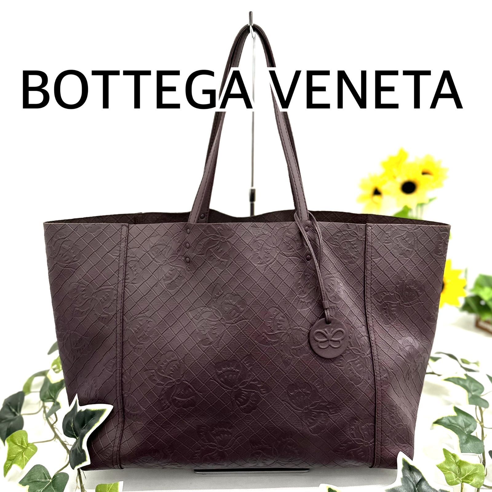 Bottega Veneta ボッテガ ヴェネタ イントレッチオ ミラージュ バタフライ トートバッグ パープルブラウン - メルカリ