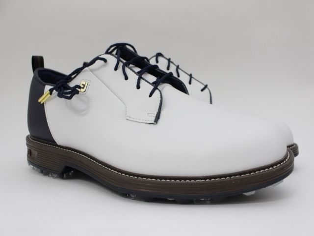 フットジョイ プレミアシリーズ フィールド Field LX 54553 ホワイト ネイビー Chestnut 9.0W 27cm 日本未発売 US天然皮革モデル 3476