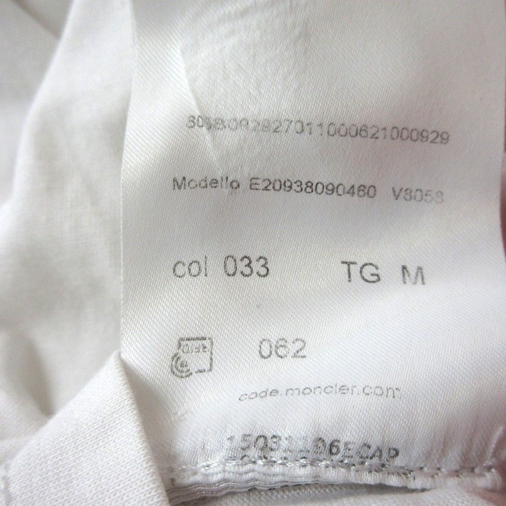 良品 MONCLER モンクレール ショートスリーブ クルーネック Tシャツ M  