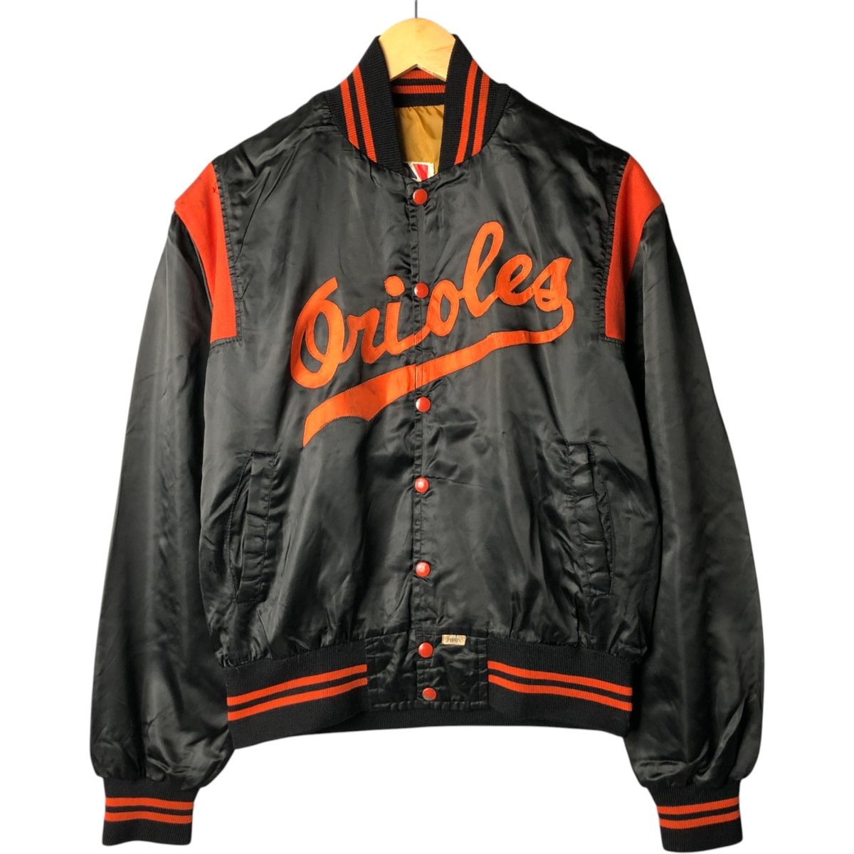 ボルティモアオリオールズのグランドコート 古着 90年代 SHAIN MLB BALTIMORE ORIOLES ボルチモア