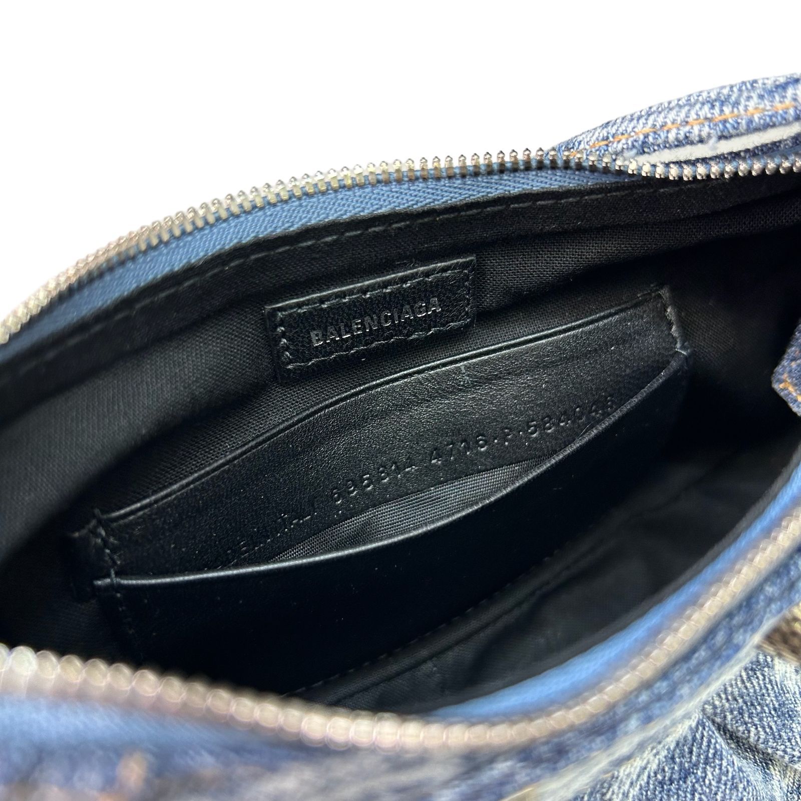 新品 BALENCIAGA Le Cagole BBロゴ デニム ショルダーバッグ
