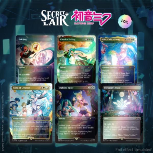 初音ミク MTG secret lair 春夏秋冬セット 英語語foil MTG 初音ミク SLD Secret Lair Hatsune Miku 英語 FOIL Foil 春夏秋冬
