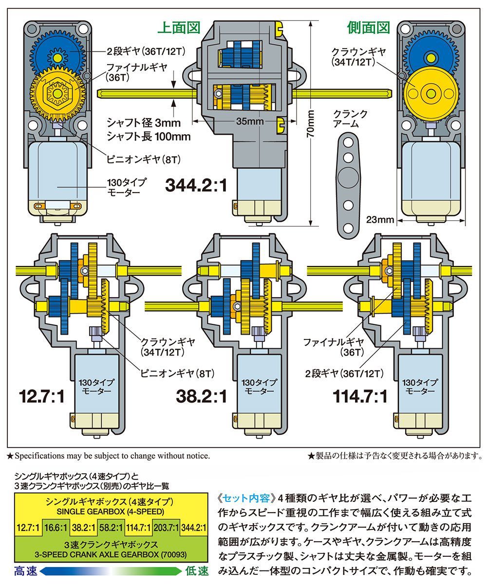 【新品】タミヤキングハウラー系　アルミギアボックス TAMIYA タミヤ 1/14 キングハウラー 4ch 3速ギア TAMIYA タミヤ 1/14