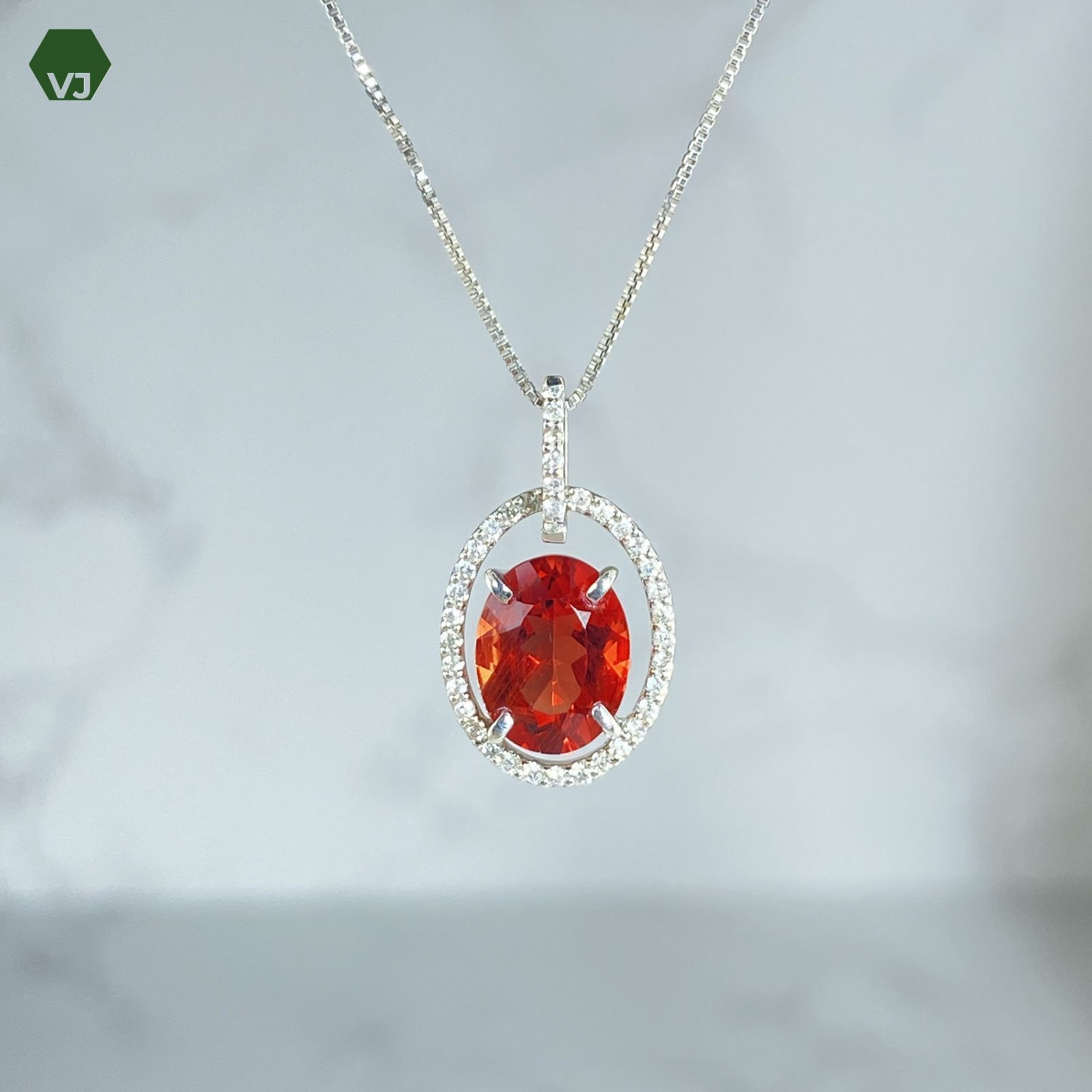 13‐30】アンデシン ダイヤモンド ネックレス 1.46ct D0.12ct【中古  