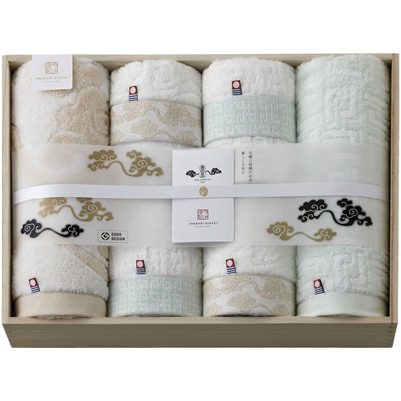 ギフト】[タオル類]今治謹製 雲母唐長(KIRA KARACHO) 唐長文様タオル