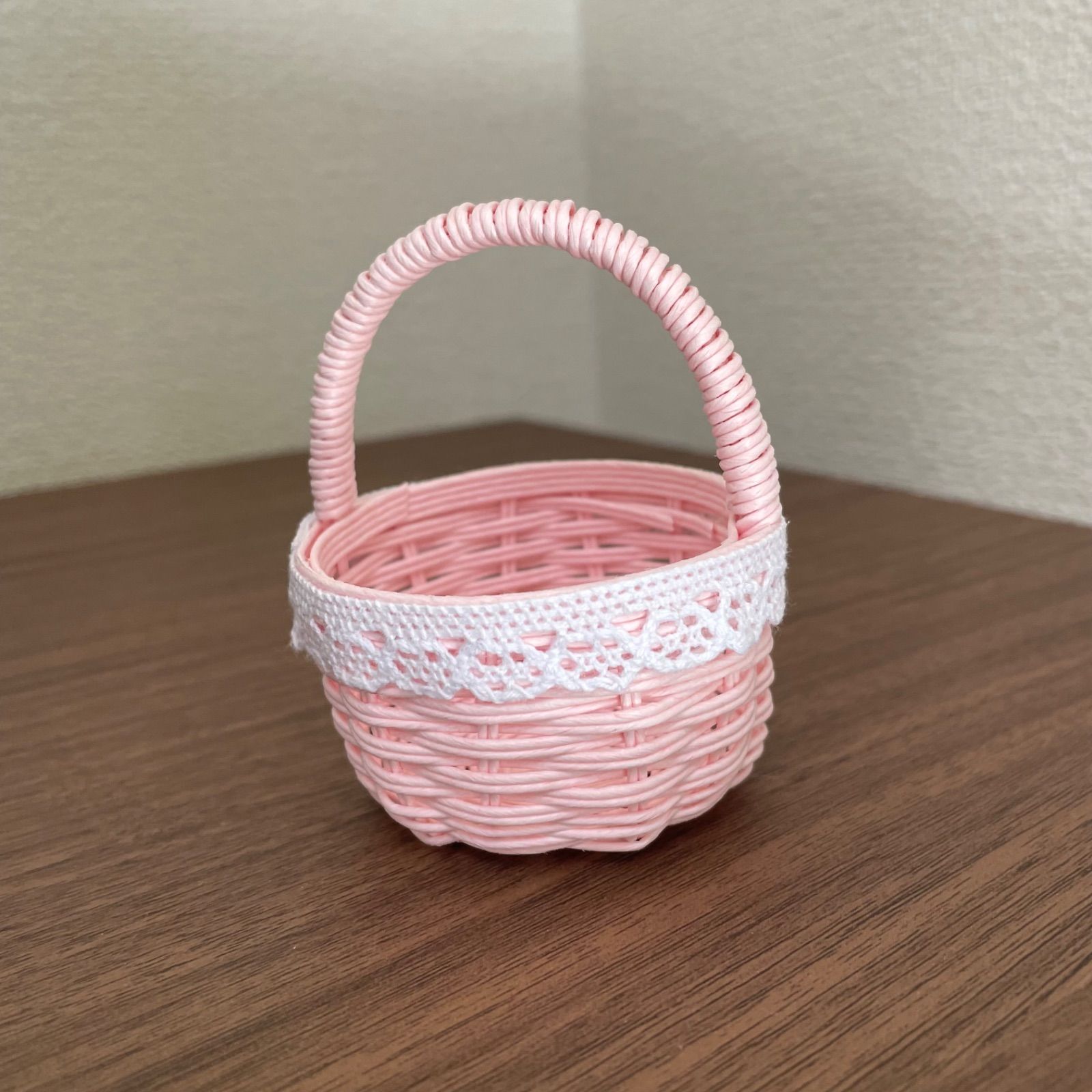 ミニかご バスケット 春色 クラフトバンド - メルカリ