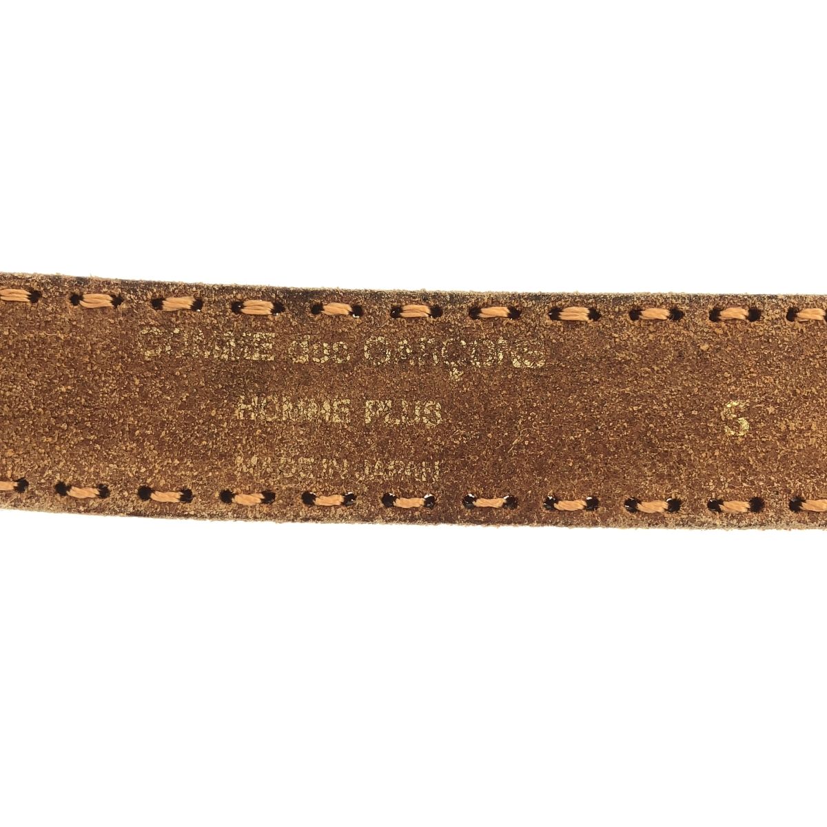 COMME des GARÇONS HOMME PLUS レザーベルト　焦茶色 COMME des GARCONS HOMME PLUS コム デギャルソンオムプリュス