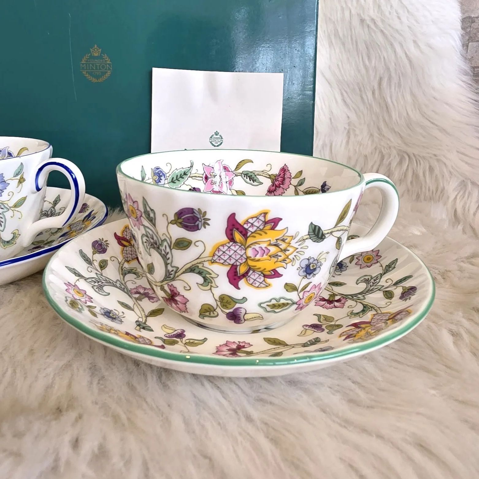 ミントン　ハドンホール　グリーン　プレート　マグカップ　まとめ売り　セット MINTON (ミントン) マグカップ グリーン ハドンホール｜トレファクONLINE