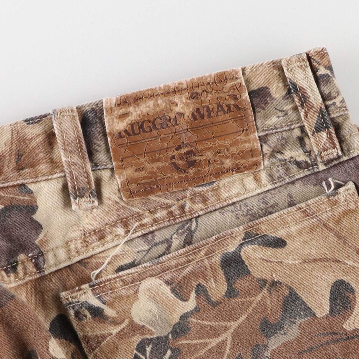 古着 ラングラー Wrangler RUGGED WEAR 迷彩柄 リアルツリーカモ