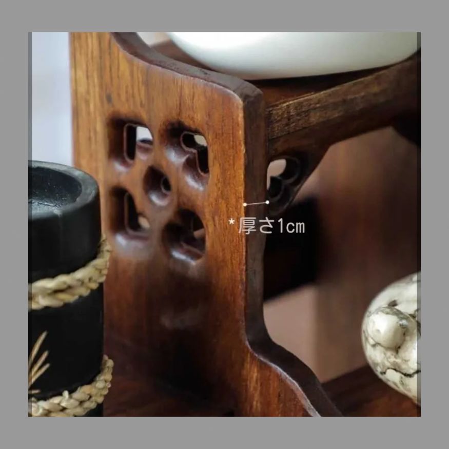 置物インテリア チーク材