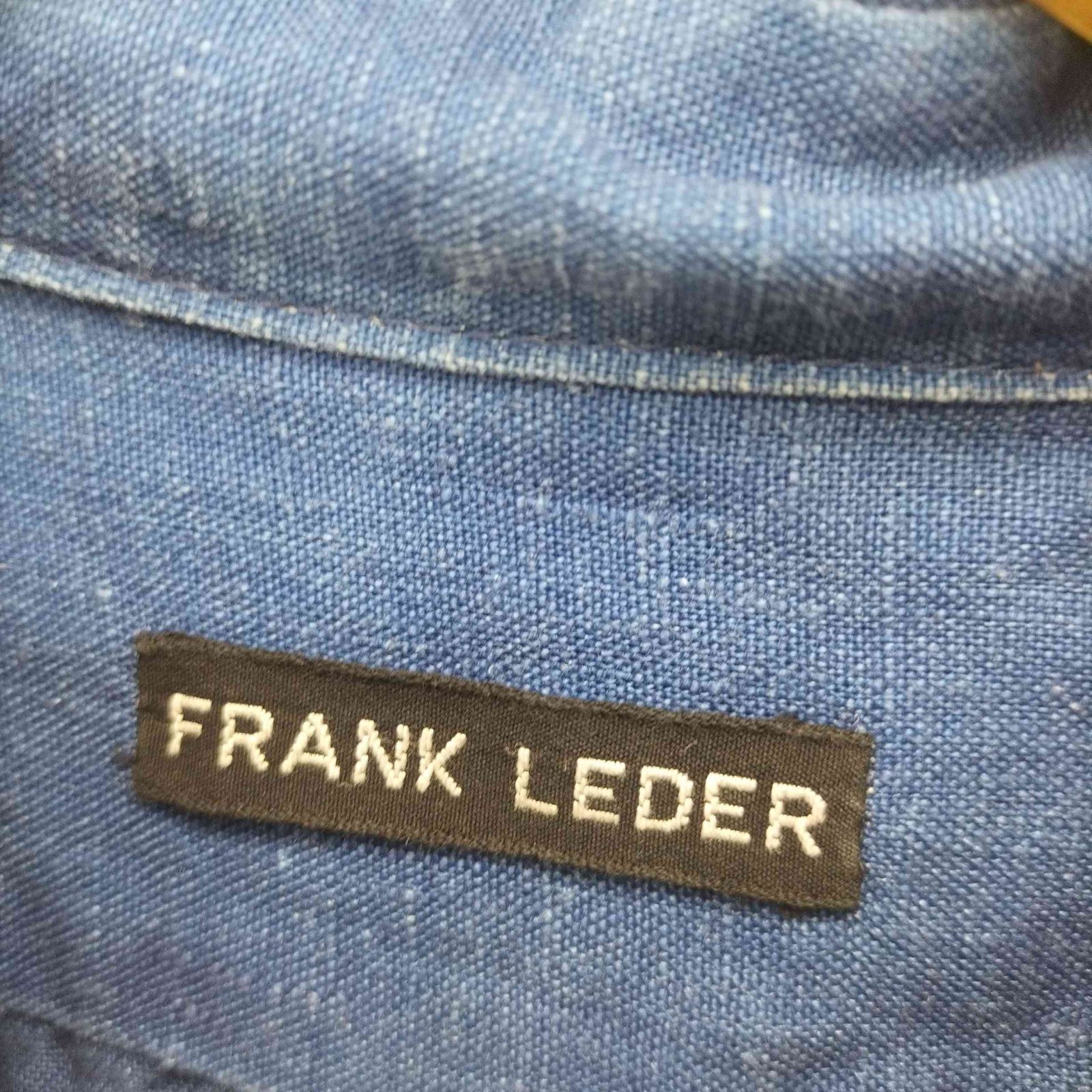 フランクリーダー FRANK LEDER インディゴ リネンシャツ メンズ import