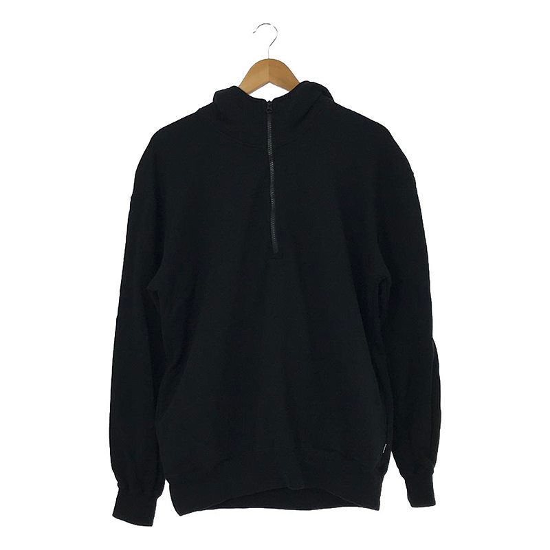 OVY ブラック ハーフジップ トレーナー OVY / オヴィー | Half Zip French Terry P/O Sweat ハーフ