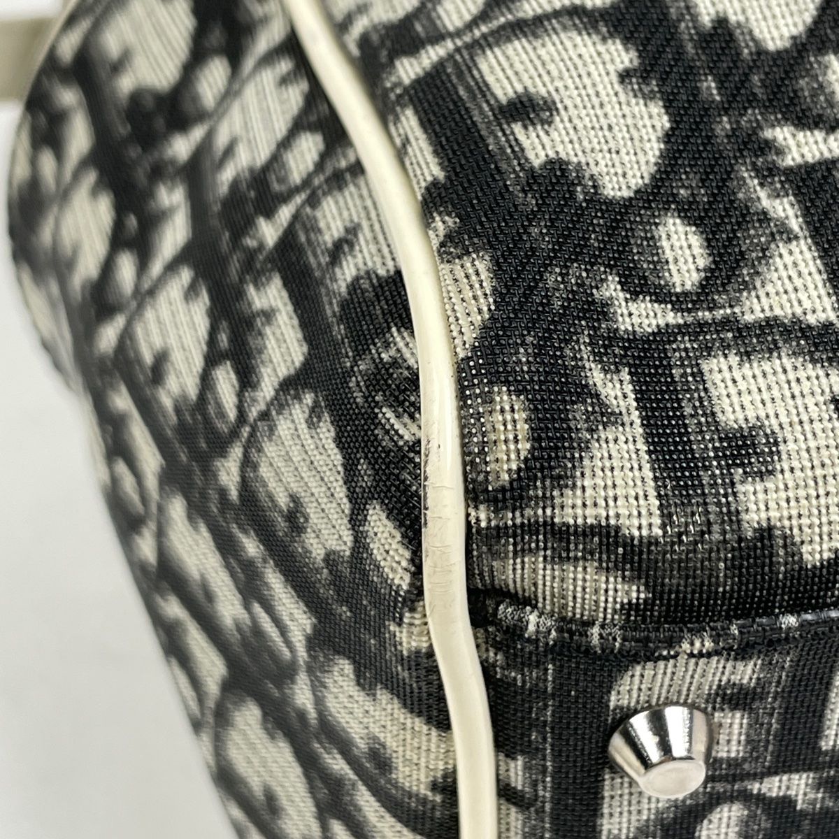 Christian Dior　トロッターロゴ　ハンドバッグ　ミニボストン Christian Dior クリスチャンディオール トロッター柄