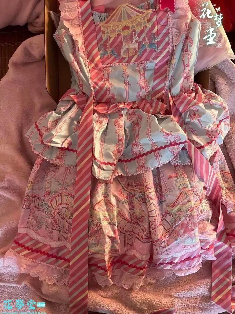 25年 ♥~ひざ丈フ ジャンパースカート~ストライプフリル デート女子会におすすめ 撮影会 舞台 イベント 原野空間-80 MERCADOAVALIA_COM_BR