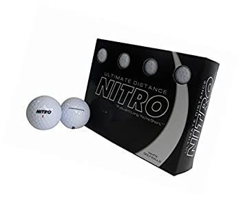 究 距離Nitroホワイトゴルフボール12?pk