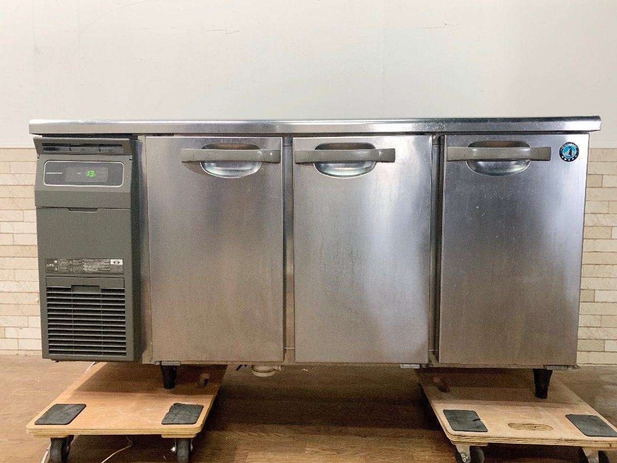 ホシザキ 業務用 テーブル形 冷蔵庫 RT-150MTCG 厨房機器 3ドア 台下冷蔵庫 225L 動作 済み 他1183