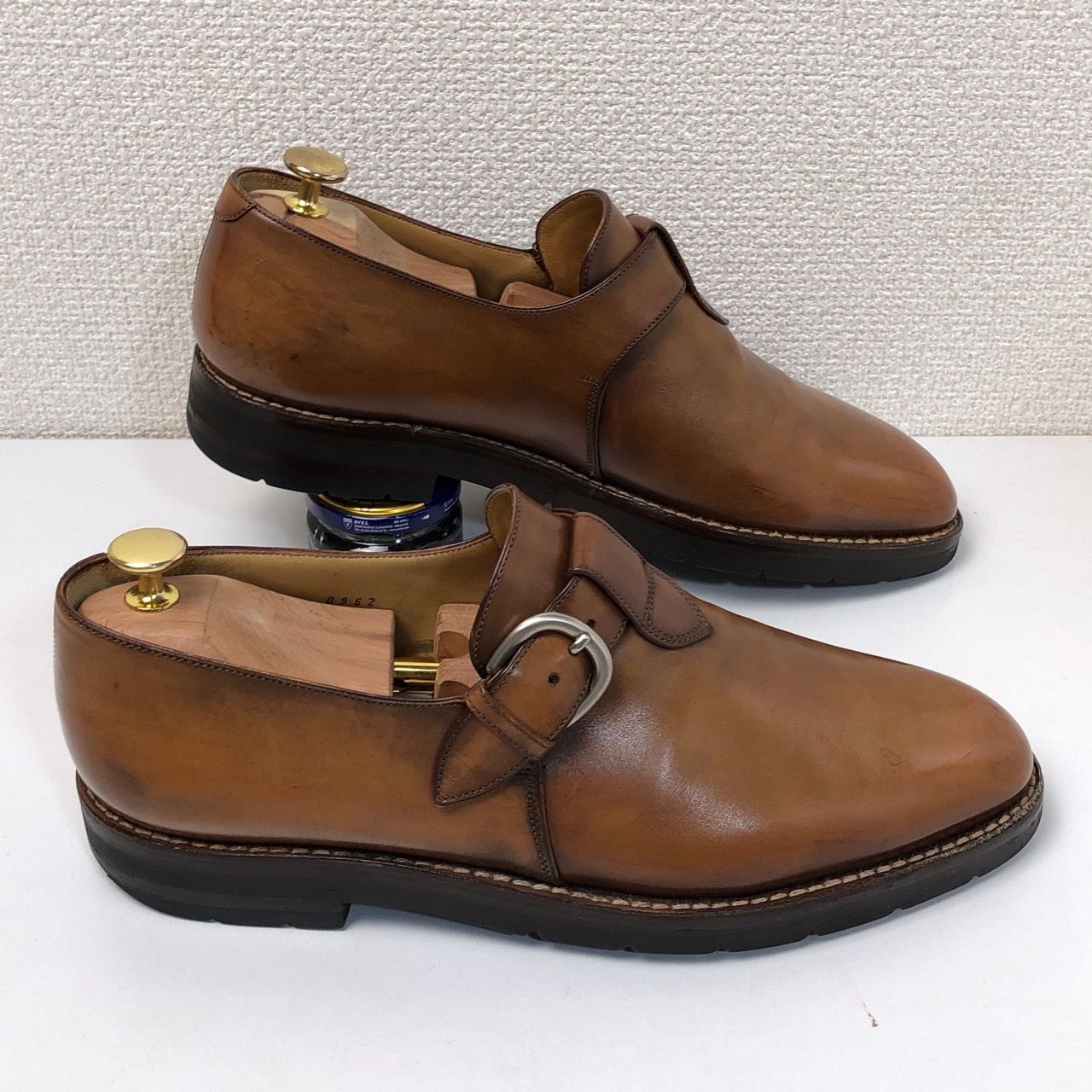 ベルルッティ ブラウン シングルモンクストラップ - メルカリ