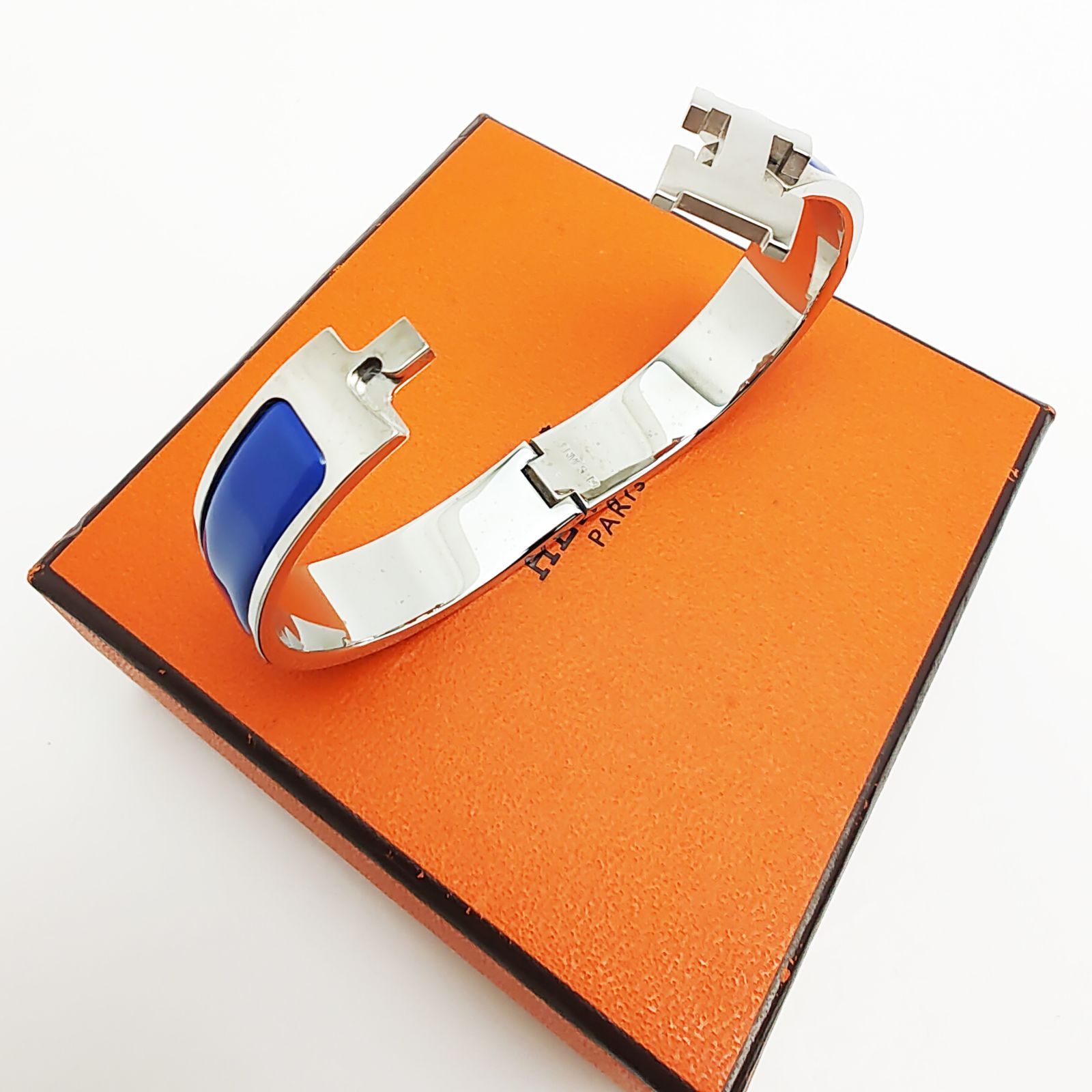 エルメス Hバングル クリッククラックPM ブレスレット シルバー