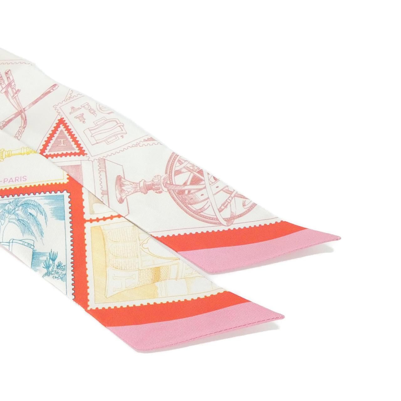 ♥品 エルメス LA PHILATELISTE DU FAUBOURG ツイリー 064205S スカーフ