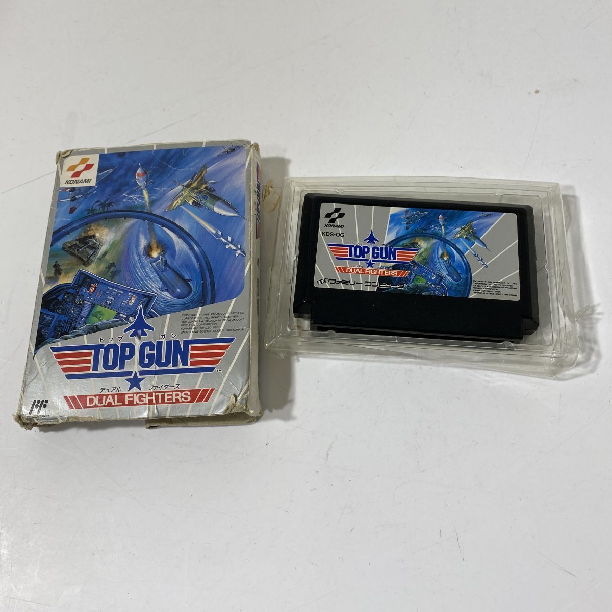 ファミコン トップガン デュアルファイターズ ソフト 未検品