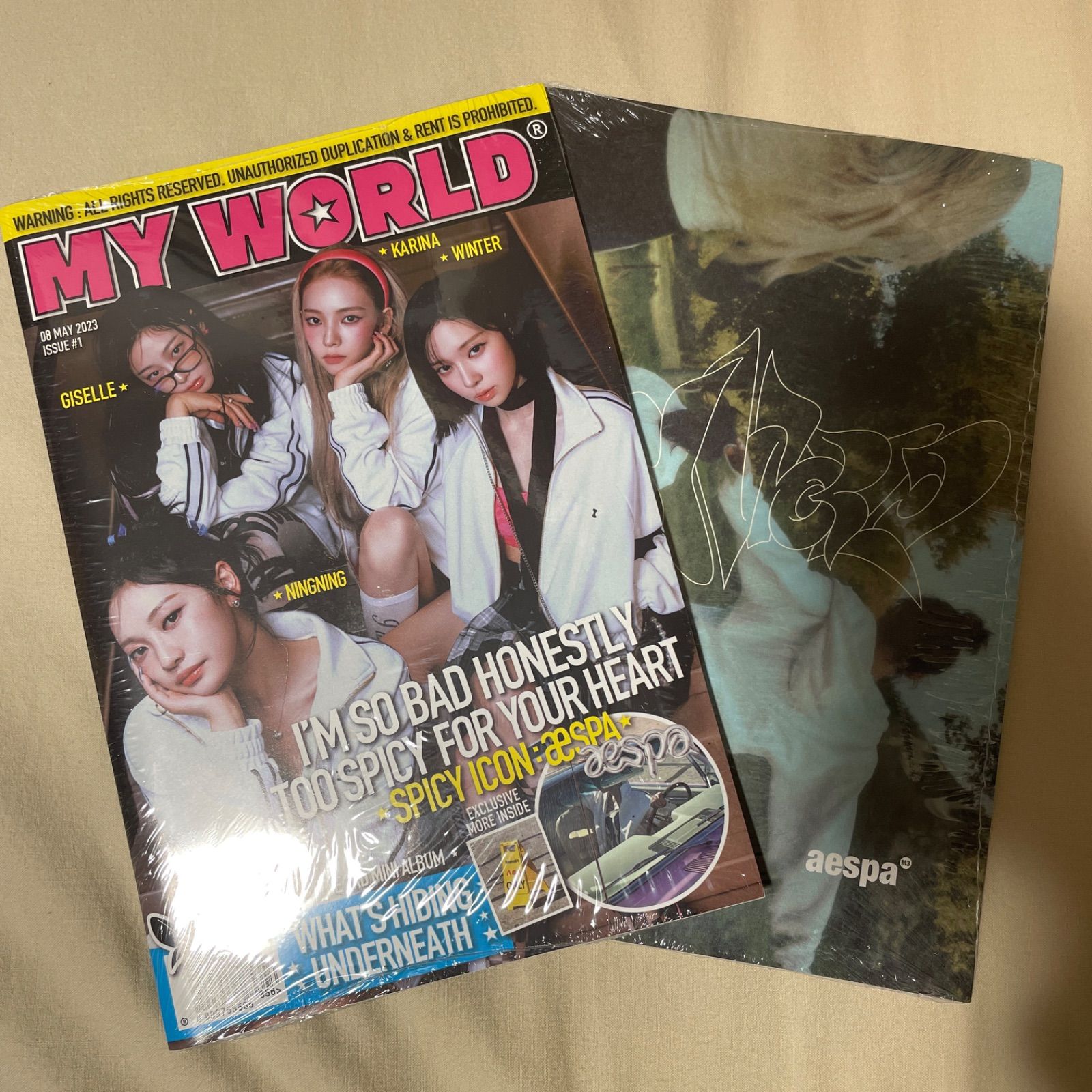 新品未開封 aespa MY WORLD zine 2種類セット - メルカリ