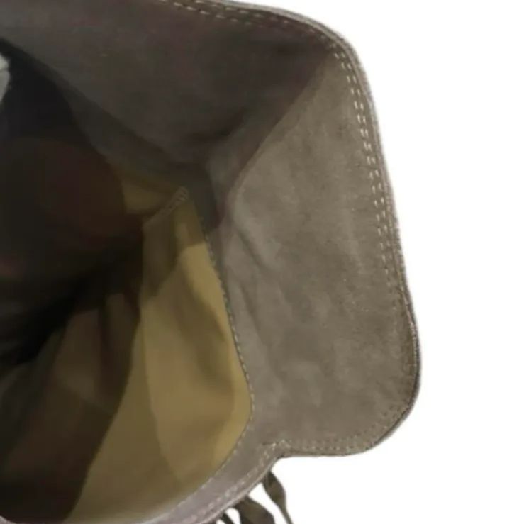 FABIO RUSCONI ファビオルスコーニ ロングブーツ フリンジ 本革 グレー系 23 5cm