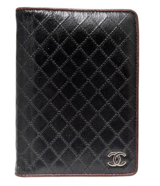 シャネル 手帳カバー ビコローレ キルティング マトラッセ レザー  