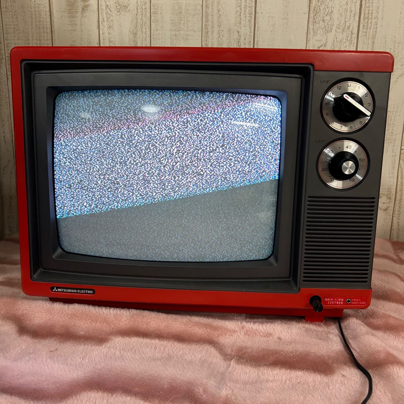 三菱カラーテレビ 14CP-D30 昭和レトロ レトロ家電 - メルカリ