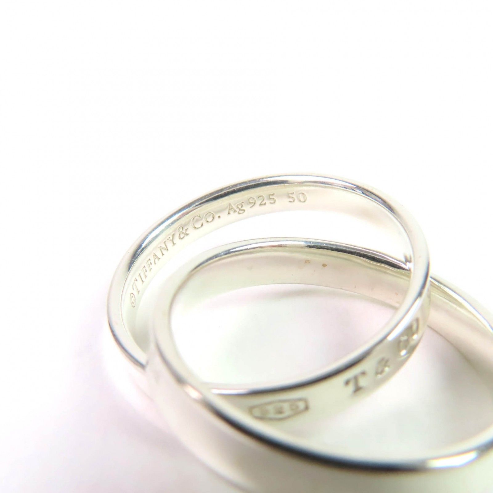 TIFFANY＆Co 1837 T＆Co シルバーリング#12 925 USED ☆パイナポー将軍様専用ページ☆極美品☆TIFFANY\u0026Co. ティファニー