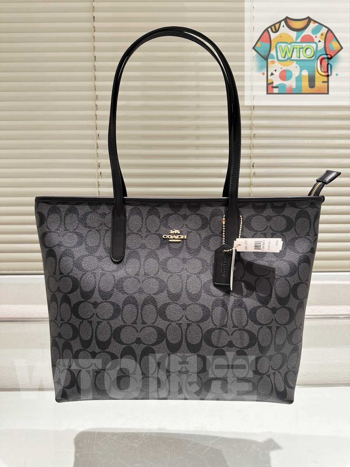 今日WTO】COACH コーチ ショッピングバッグ 高品質でファッショ