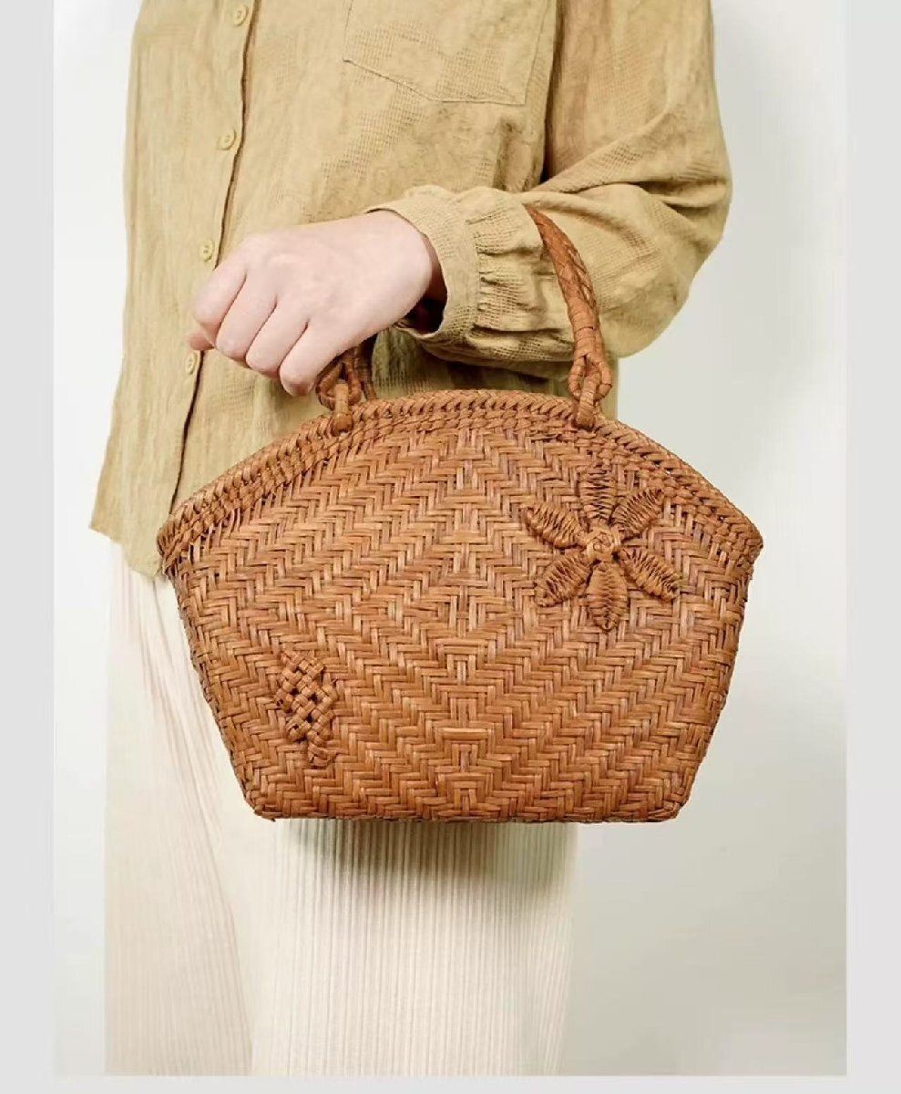 職人手作り 山葡萄かごバッグ 手編み山葡萄籠バッグ バスケット籐かご ハンドバック