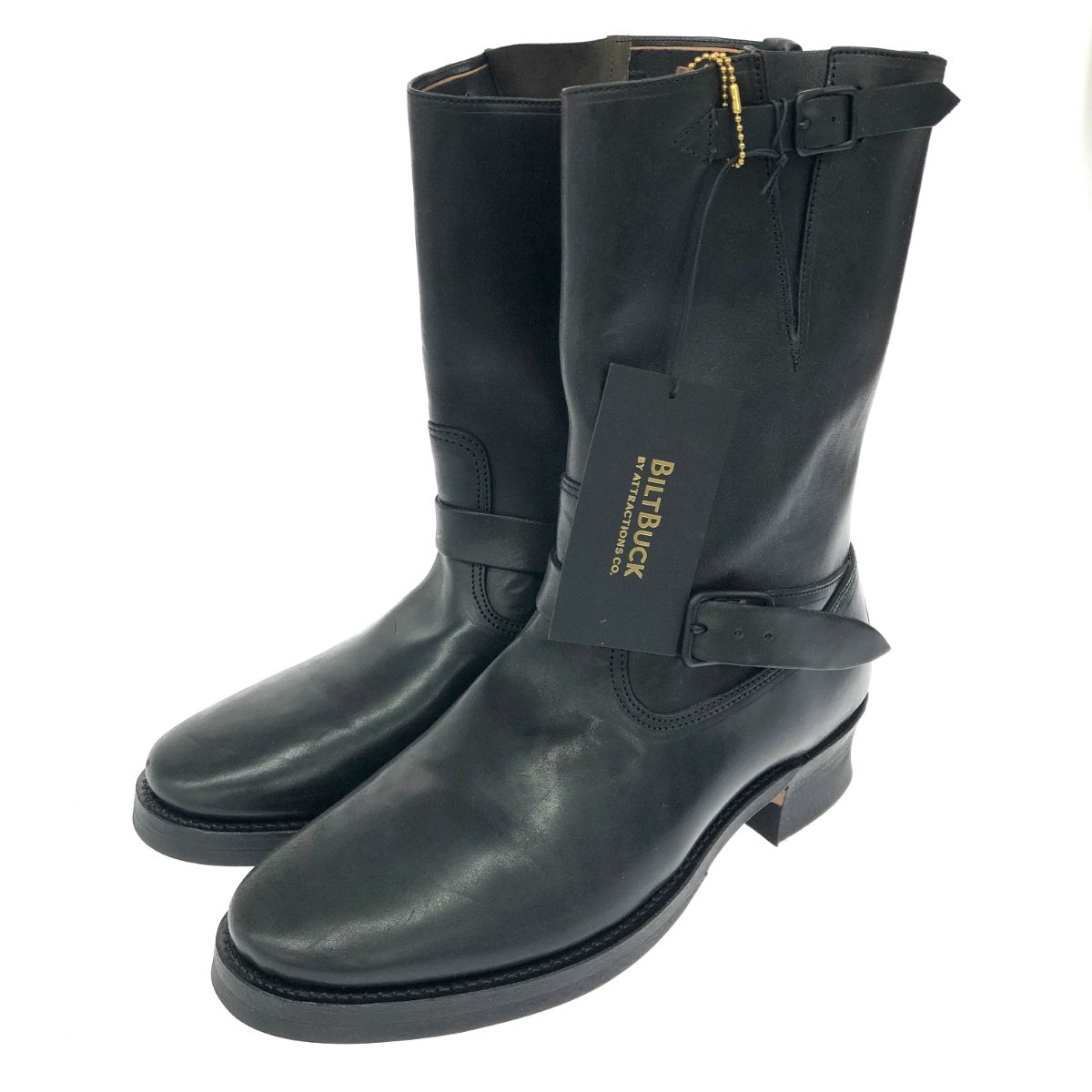 BILTBUCK ビルトバックバイアトラクションズ エンジニアブーツ|ザパイオ 表記サイズ US10 レザー 603-01 ブラック メンズ | 240001162529