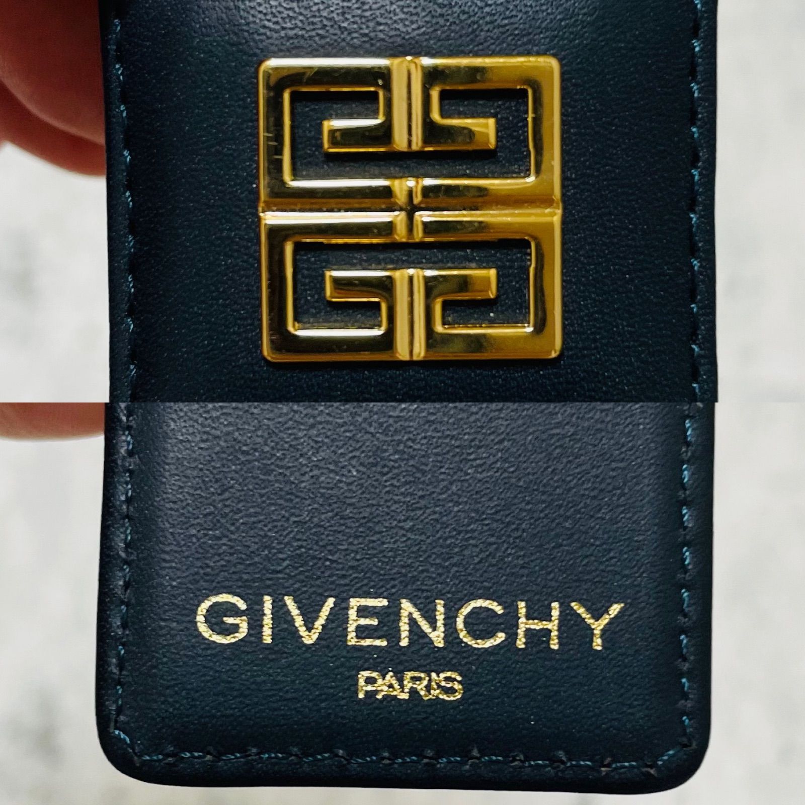 GIVENCHY アナグラムポイント キーリング ブラック