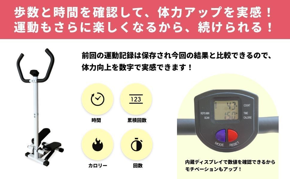 ハンドル付きステッパー