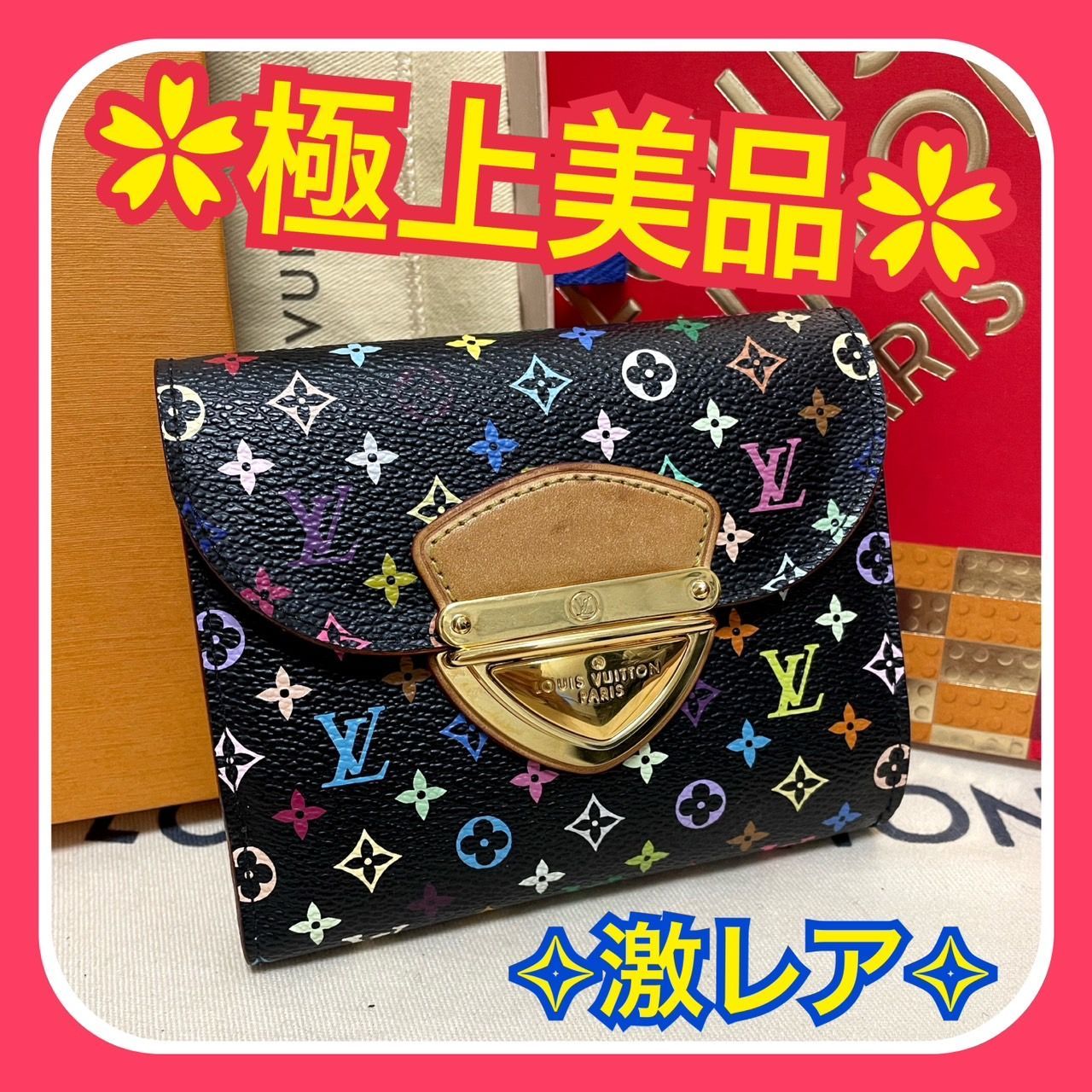 極美品ルイ ヴィトン 三つ折り財布 ポルトフォイユジョイ コアラ