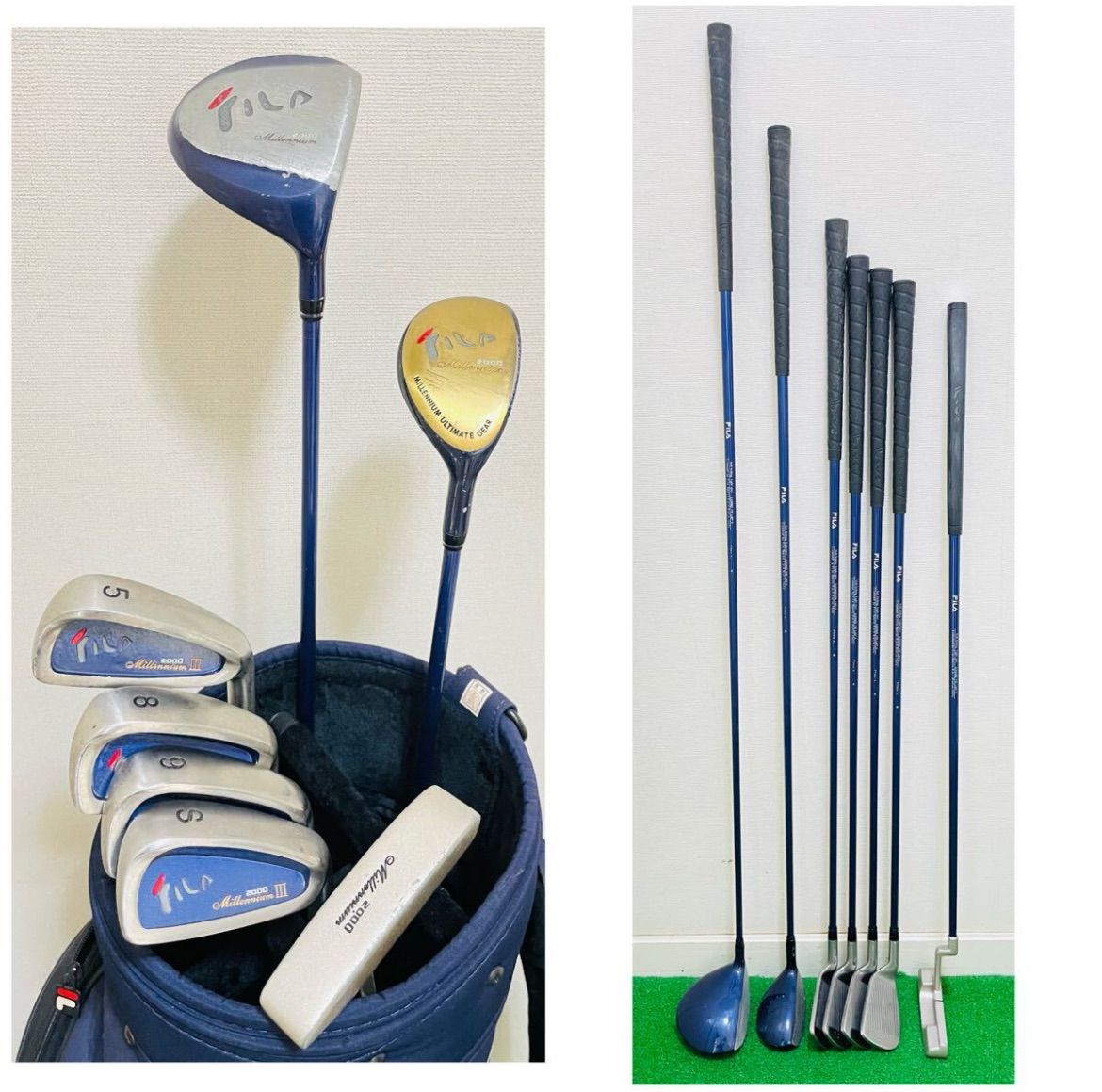 9014 FILA フィラ レディース ゴルフクラブ7本セット フレックスL 女性用 右利き キャディバッグ