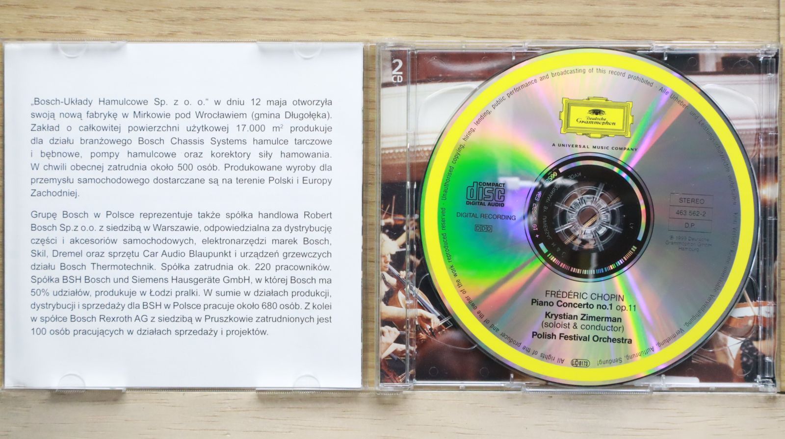 輸入盤CD☆クリスチャン・ツィメルマン/Krystian Zimerman