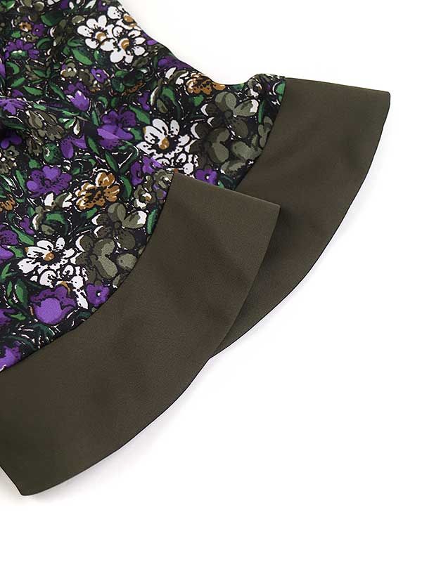 sacai / 23SS/フローラルプリントプルオーバー/ノースリーブブラウス/1/ポリエステル/KHK/23-06650 sacai サカイ 23SS Floral Print Pullover フローラル プリント プル